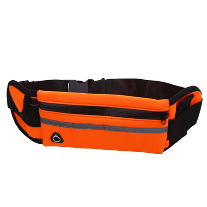 Premium Sport Running Waist Bag for Men and Women - Comfortable Gym Fanny Pack with Safety Tape for Cycling and Phone Storage