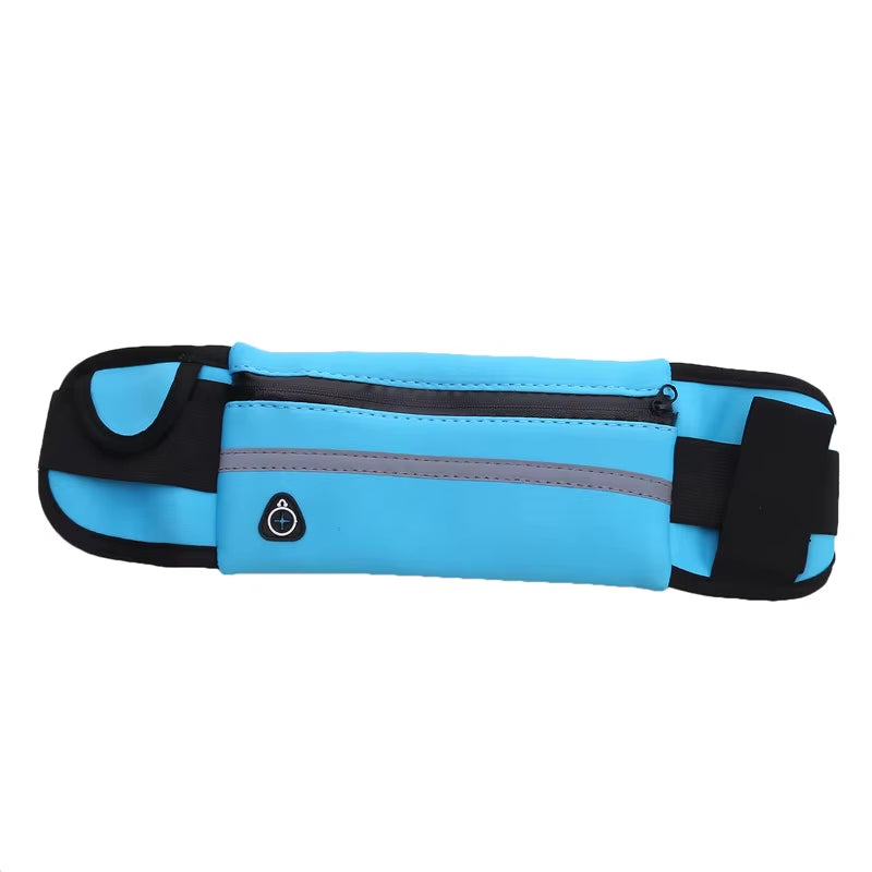 Premium Sport Running Waist Bag for Men and Women - Comfortable Gym Fanny Pack with Safety Tape for Cycling and Phone Storage