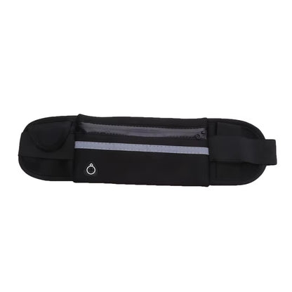 Premium Sport Running Waist Bag for Men and Women - Comfortable Gym Fanny Pack with Safety Tape for Cycling and Phone Storage