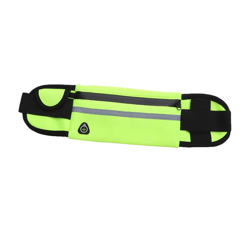 Premium Sport Running Waist Bag for Men and Women - Comfortable Gym Fanny Pack with Safety Tape for Cycling and Phone Storage